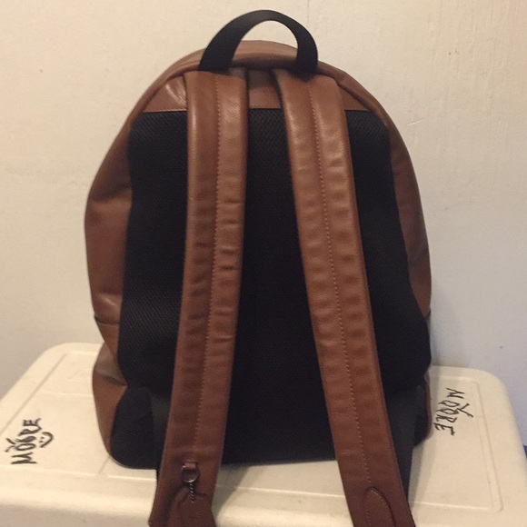 Coach leather backpack